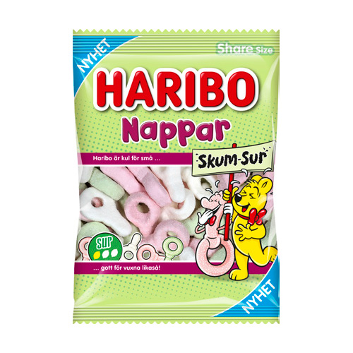 HARIBO NAPPAR SKUM SURA 120G