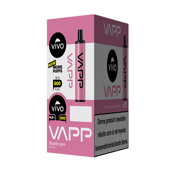 VAPP BUBBLE GUM 800