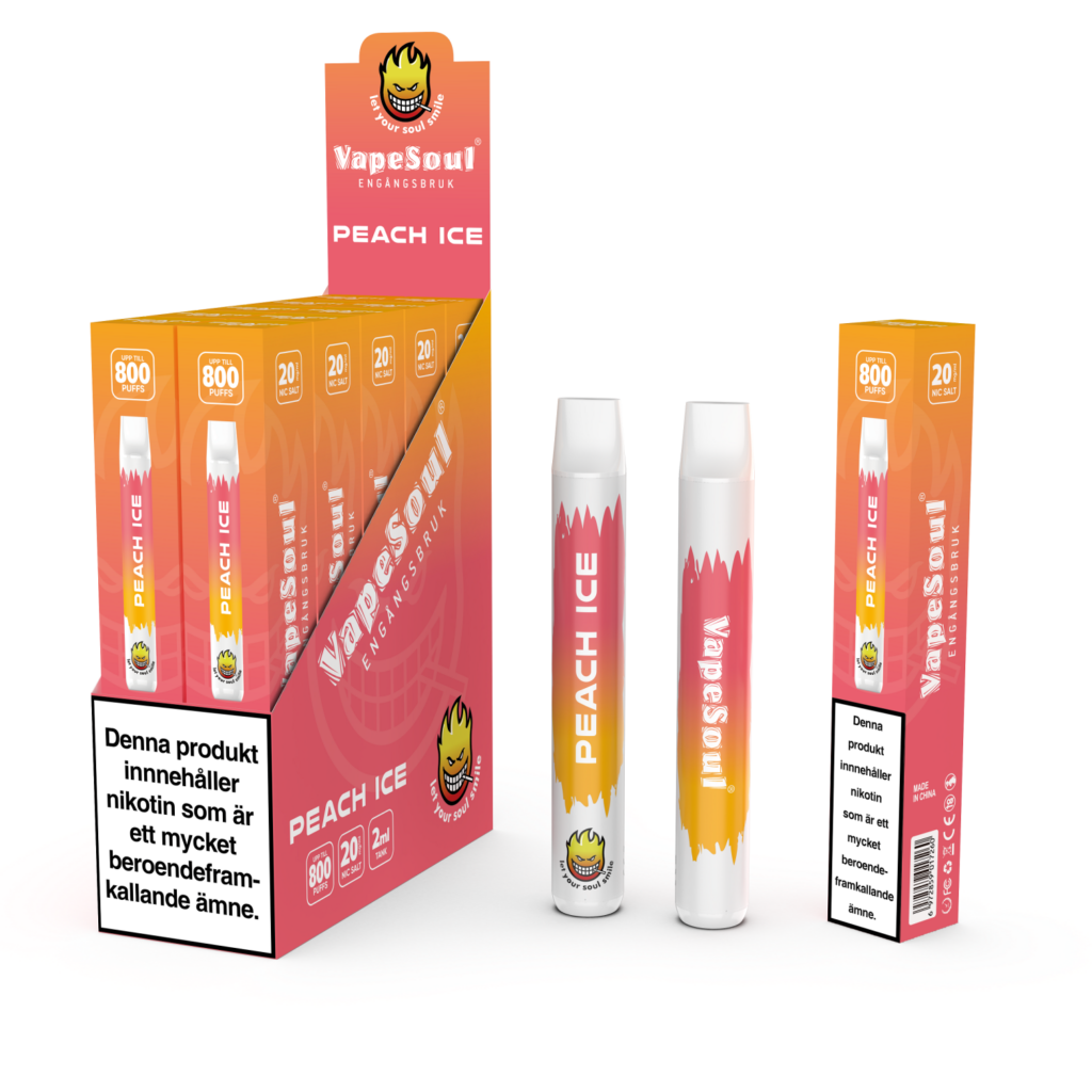 Peach ICE Vapesoul 2ml 20mg